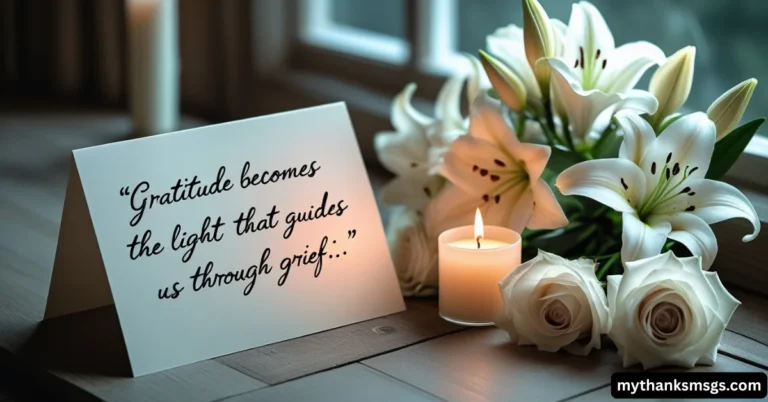 How to Write a Thank You Message for Condolences After a Death