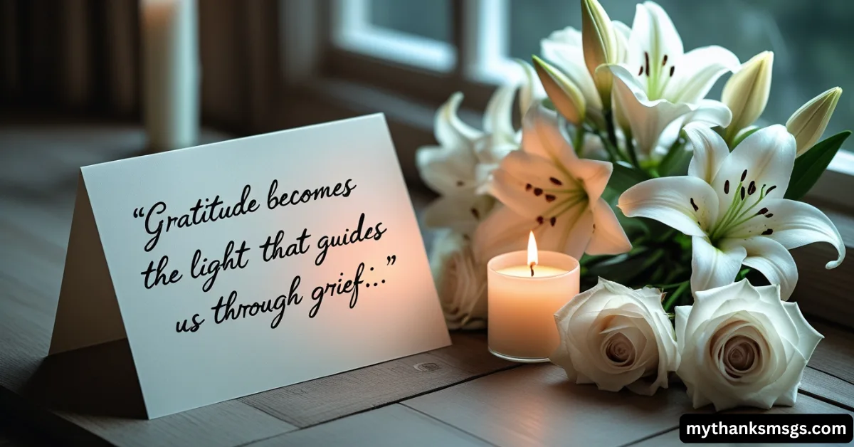 How to Write a Thank You Message for Condolences After a Death