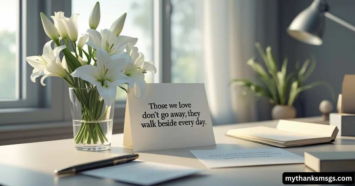 Thank You Message for Death