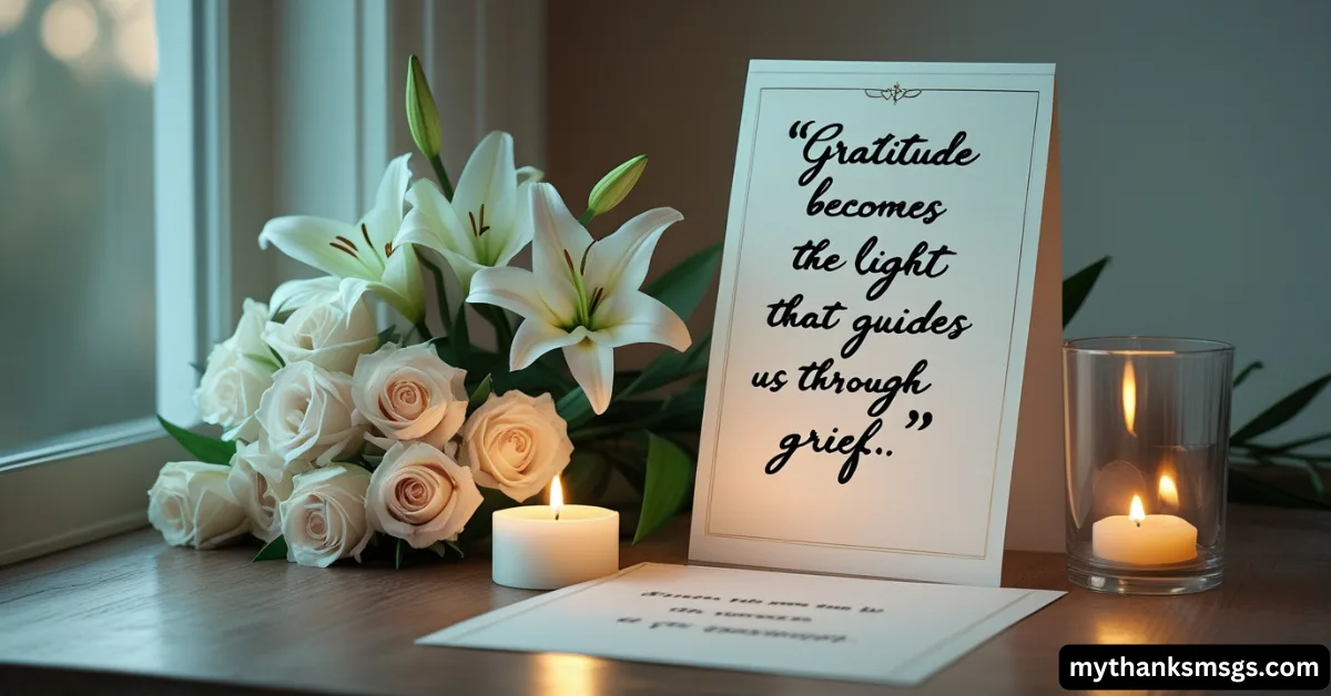 thank you messages for death: