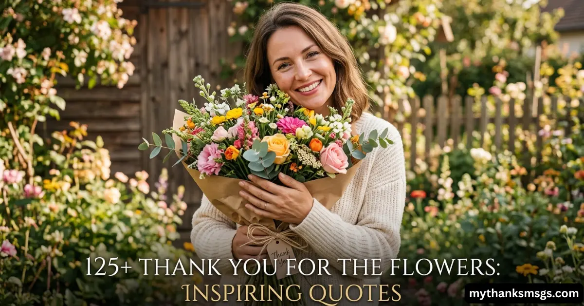 125+ Thank You for the Flowers: Inspiring Quotes