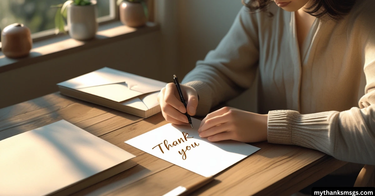 Writing Thank You Messages That Feel Natural