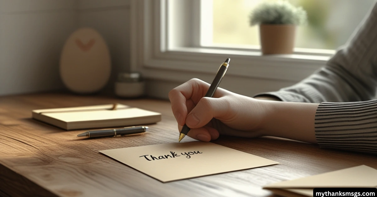 Writing Thank You Messages That Feel Natural