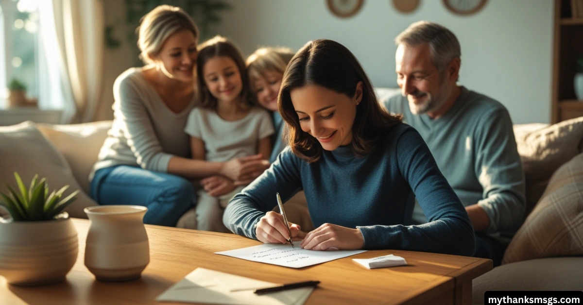 Thank You Letter for Family Love