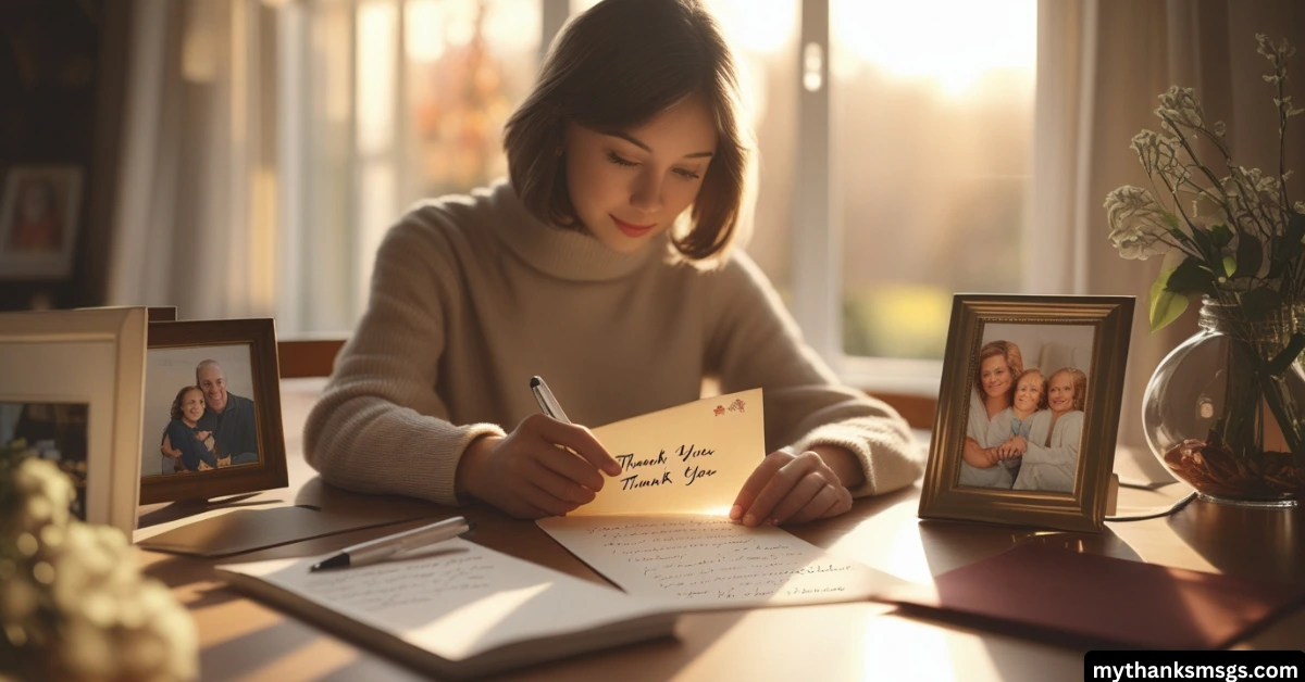 How to Structure a Thank You Letter for Family Love