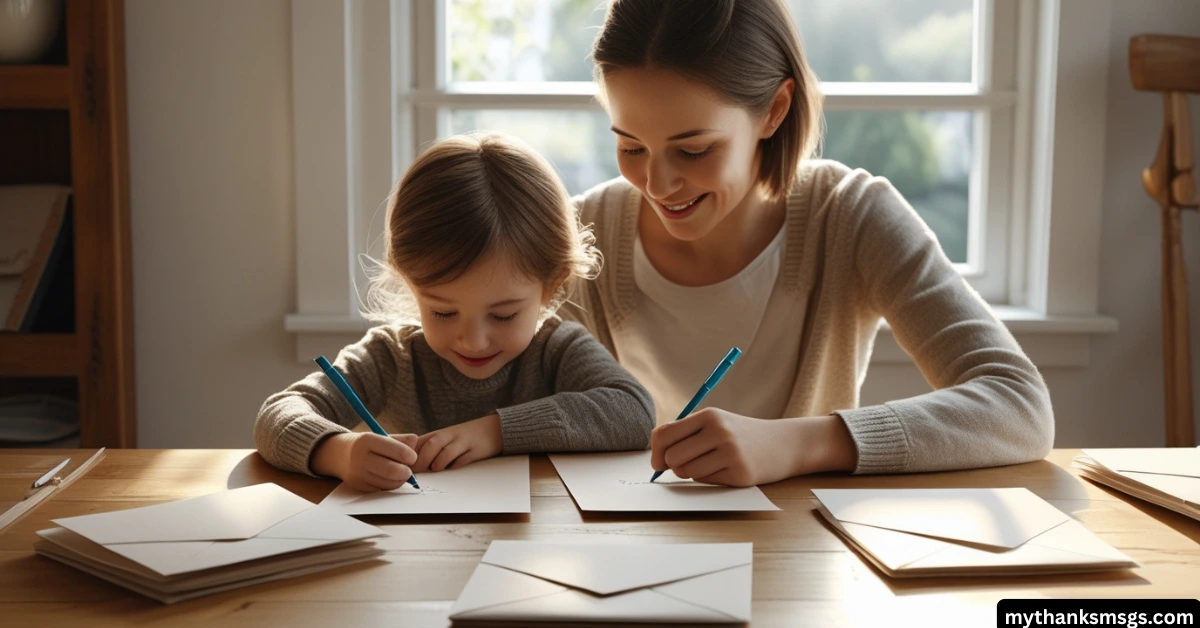 Teaching Gratitude Through Thank You Letters