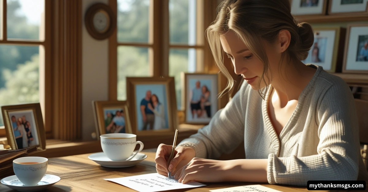 How to Write a Thank You Family Letter