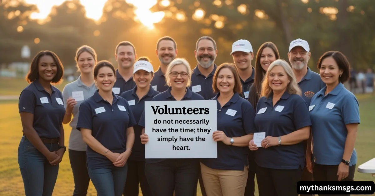 General Thank You Quotes for Every Volunteer