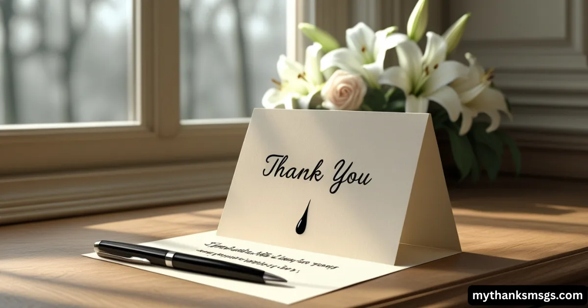 Why Sending a Thank You Message for Death Matters