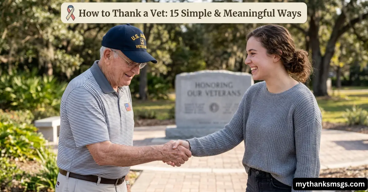 How to Thank a Vet: 15 Simple & Meaningful Ways