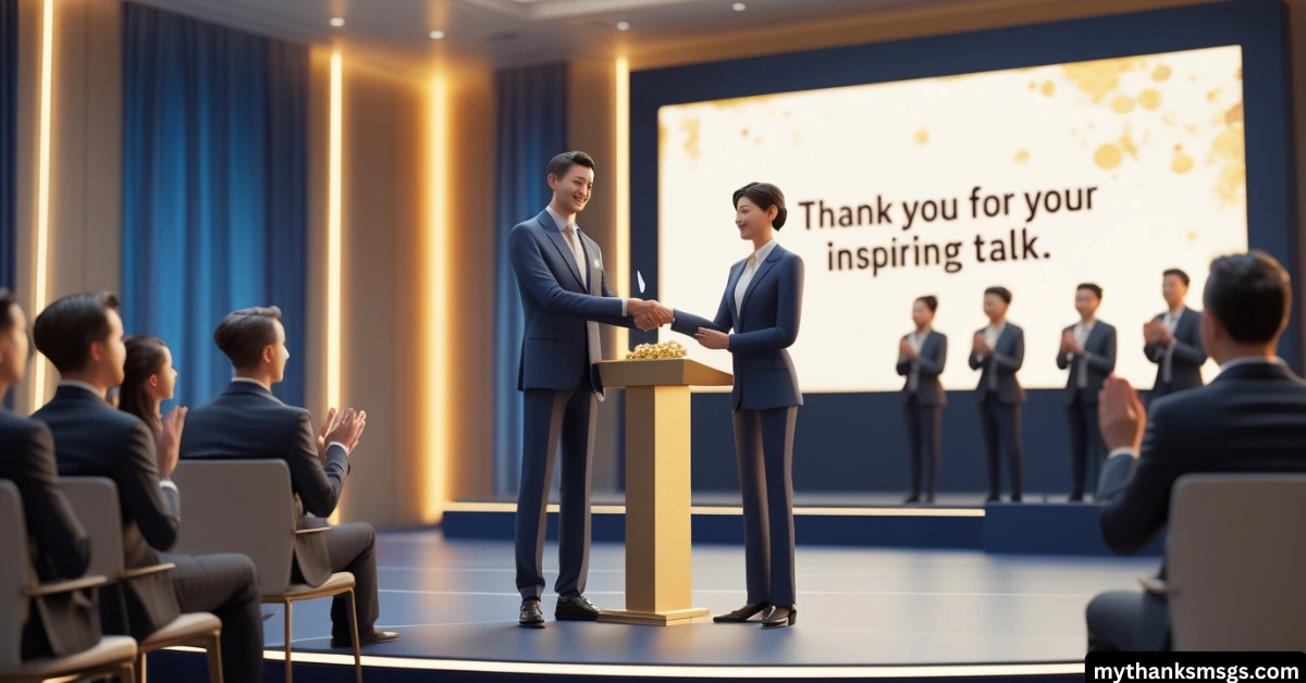 Professional Thank You Message to a Guest Speaker