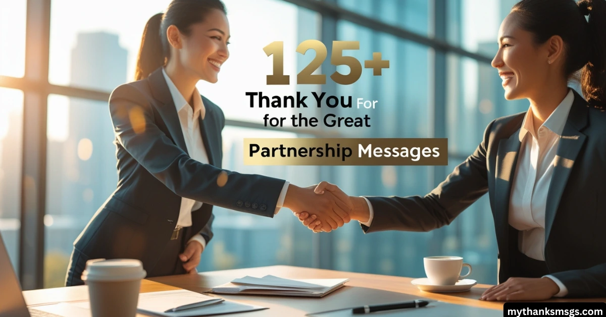 125+ Thank You for the Great Partnership Messages