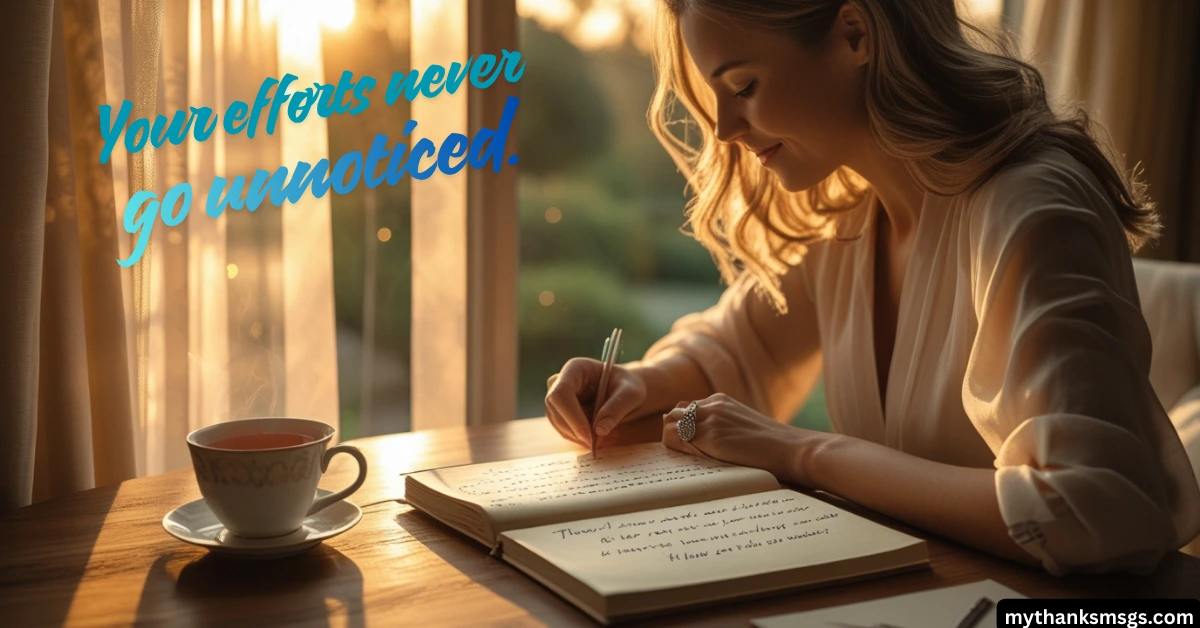 Thank You Letters for His Hard Work