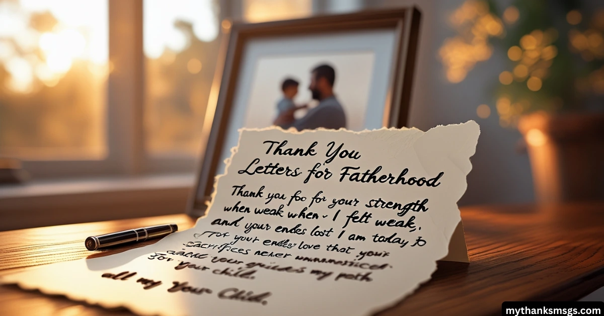 Thank You Letters for Fatherhood