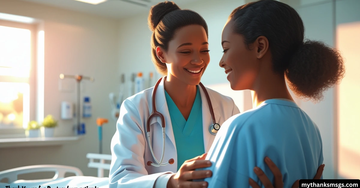 Thank You Quotes for Doctors from Patients