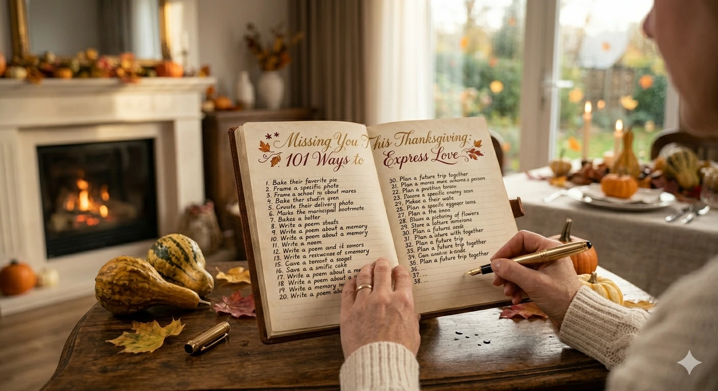 Missing You This Thanksgiving: 101 Ways to Express Love