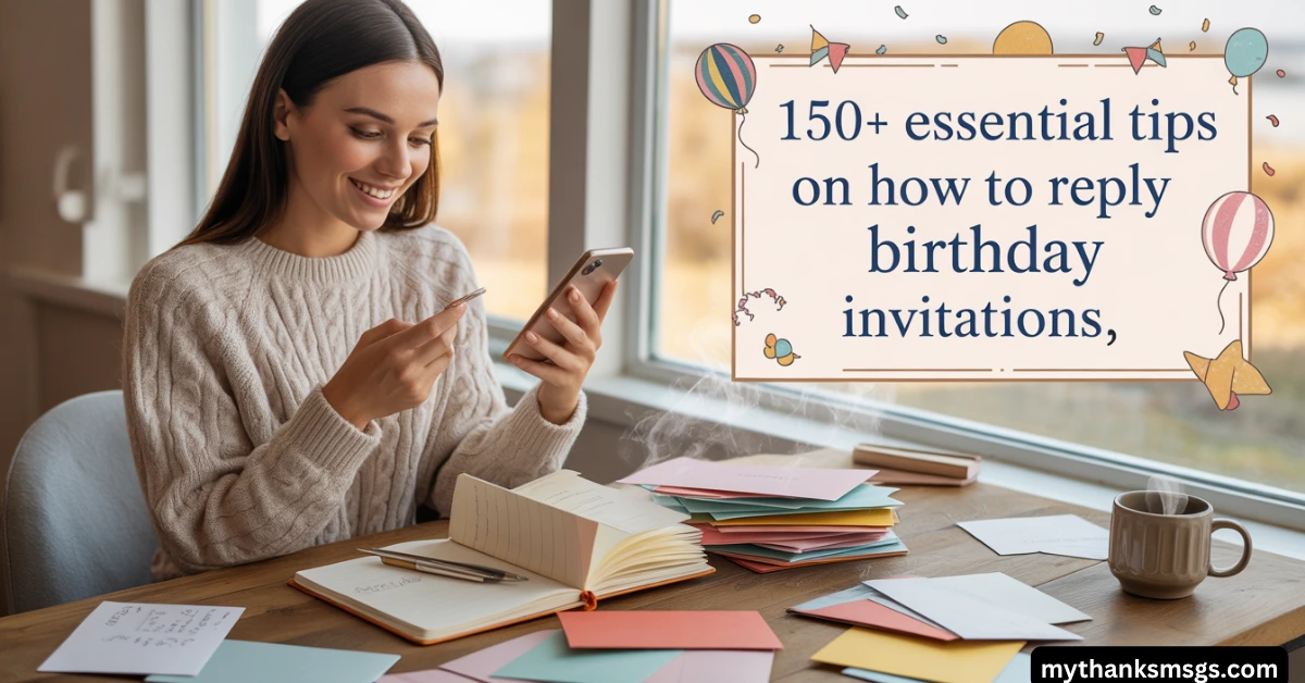 150+ Essential Tips on How to Reply Birthday Invitations