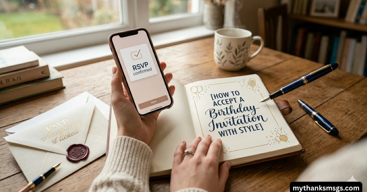 How to Accept a Birthday Invitation with Style
