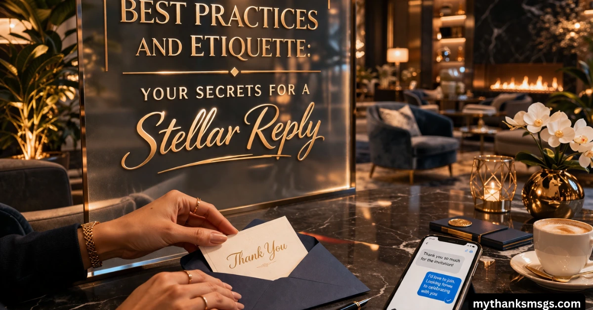 Best Practices and Etiquette: Your Secrets for a Stellar Reply