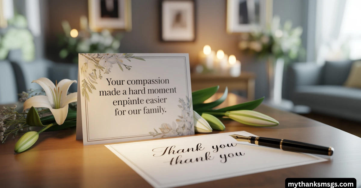 Short Thank You Messages for Funeral Directors