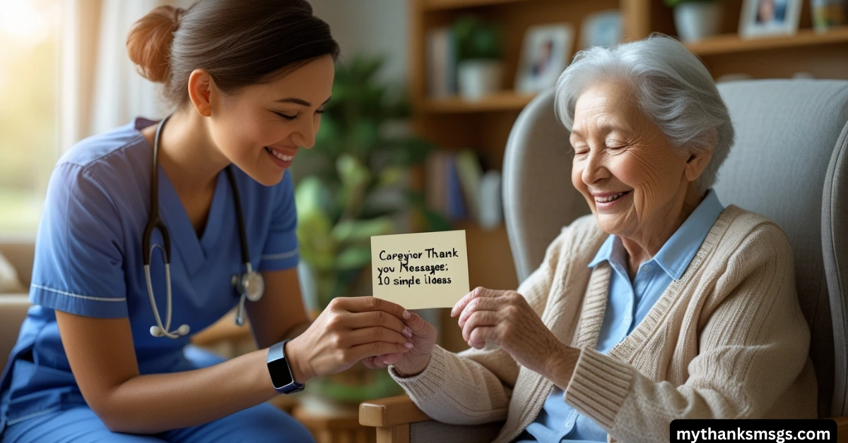 Caregiver Thank You Messages: 10 Simple Ideas