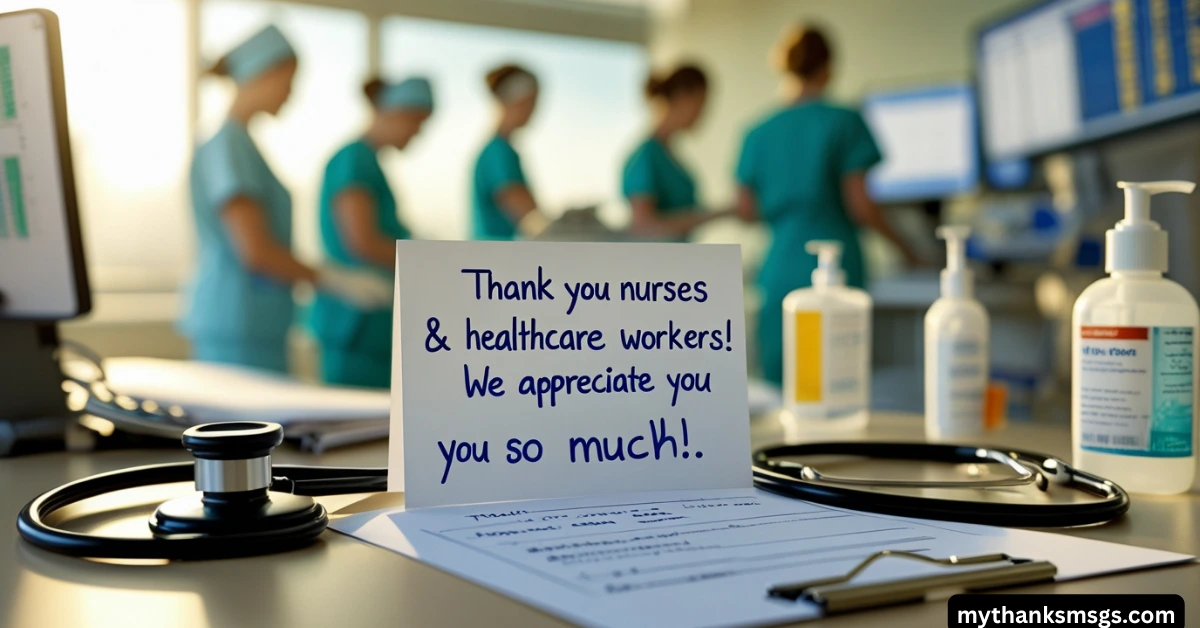 Thank You Messages for Nurses and Healthcare Workers