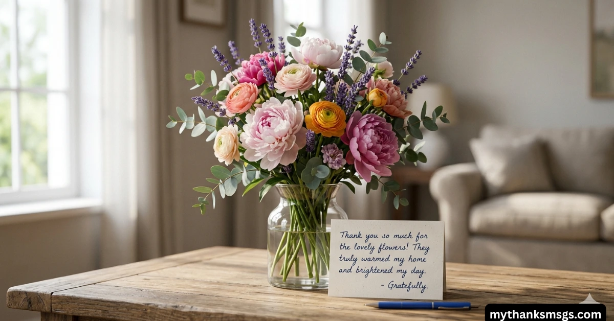 Thank You Messages for Flowers After a Special Occasion