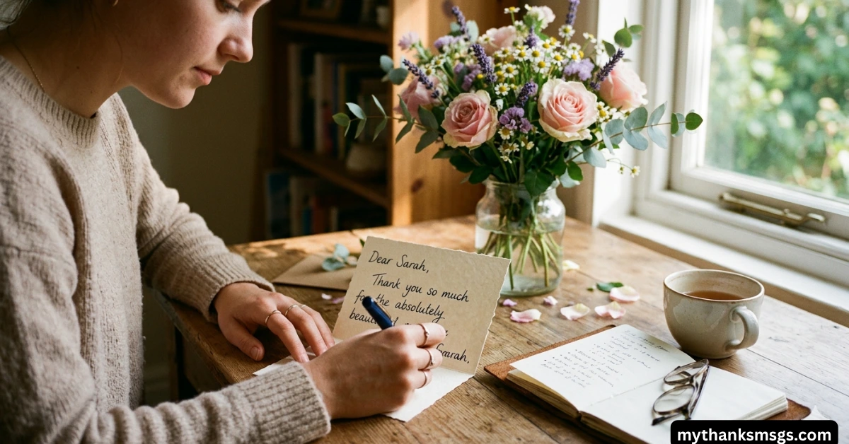 How to Write a Meaningful Thank You for Flowers Message