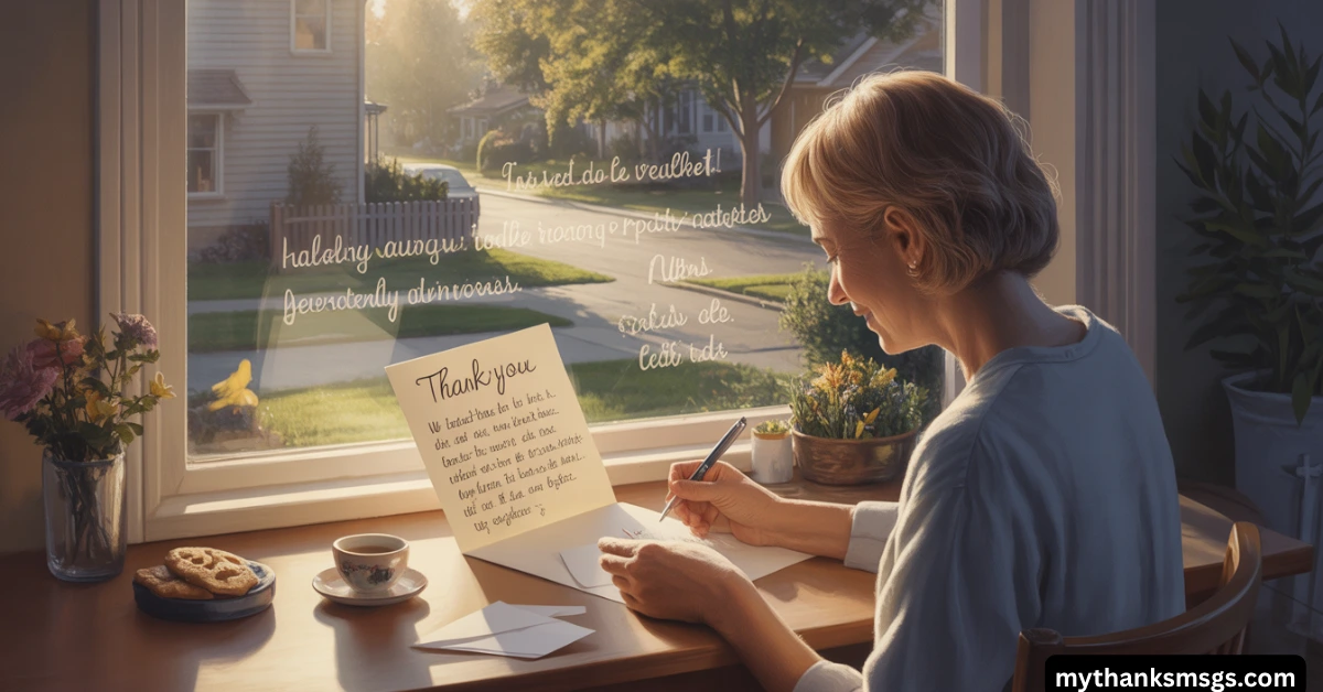 Tone Tips for a Perfect Neighbor Thank You Note