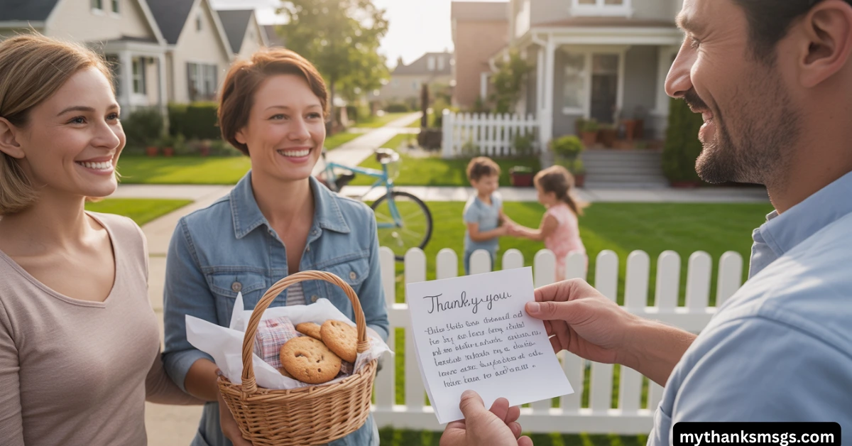 More Thoughtful Neighbor Thank You Messages