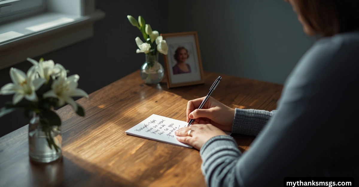 Tone Tips for Writing a Funeral Thank You Message