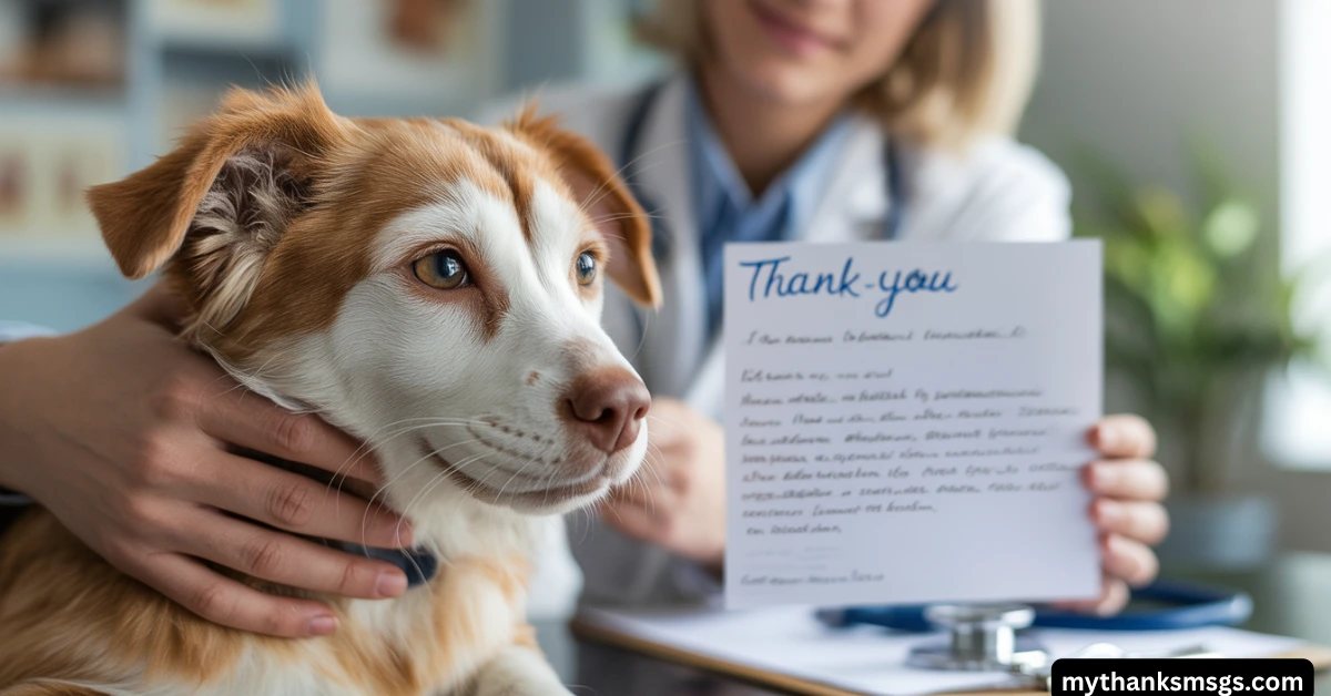 How to Write a Thank You Letter to Vet
