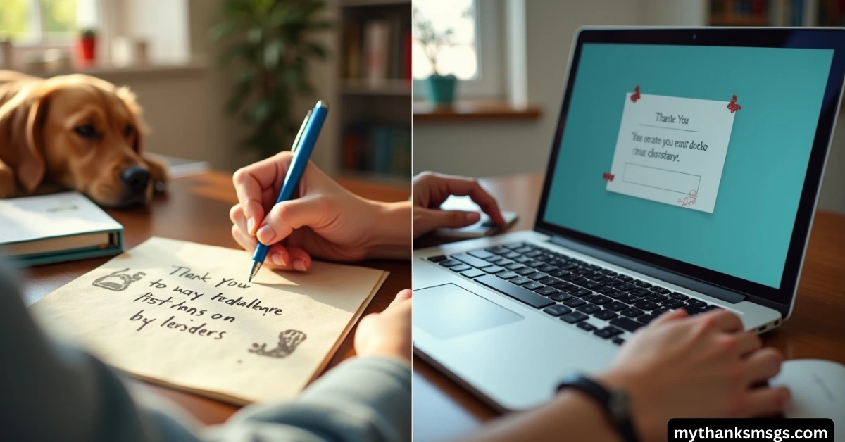 Handwritten vs Digital Thank You Letters