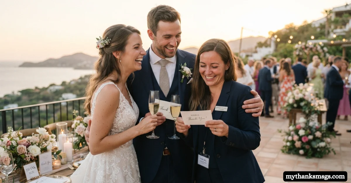 Why Thank You Messages to Wedding Coordinator Matter