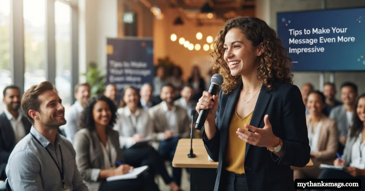 Tips to Make Your Message Even More Impressive