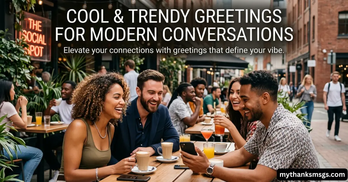 Cool & Trendy Greetings for Modern Conversations