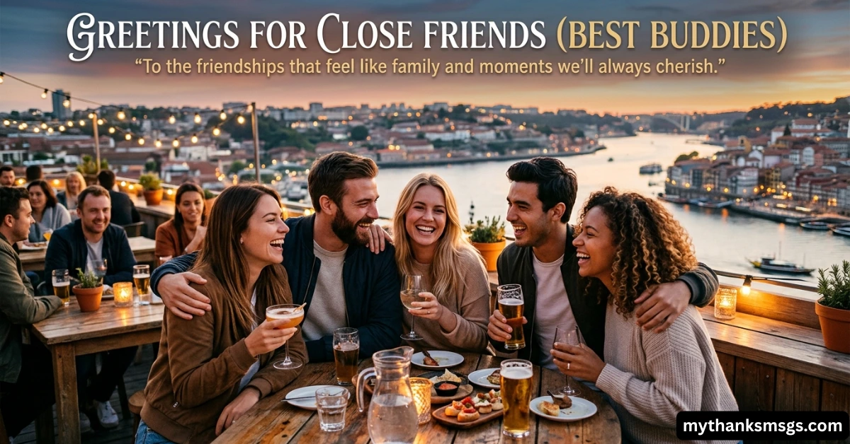 Greetings for Close Friends (Best Buddies)