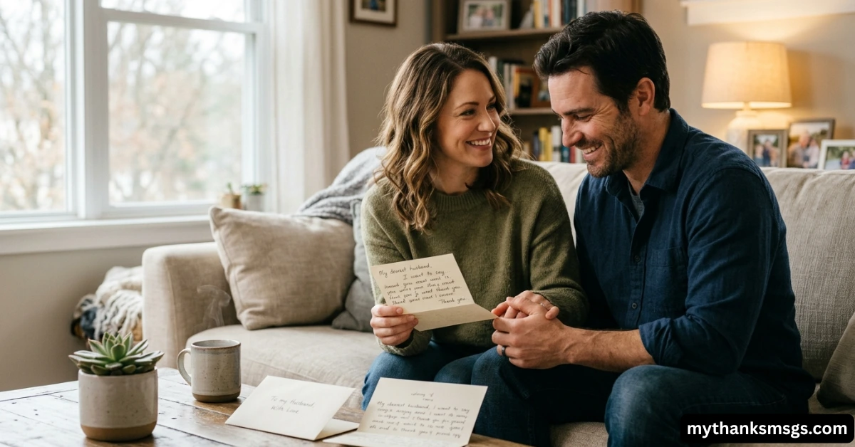 Powerful Thank You Letter to Husband from Wife (Heartfelt Examples)