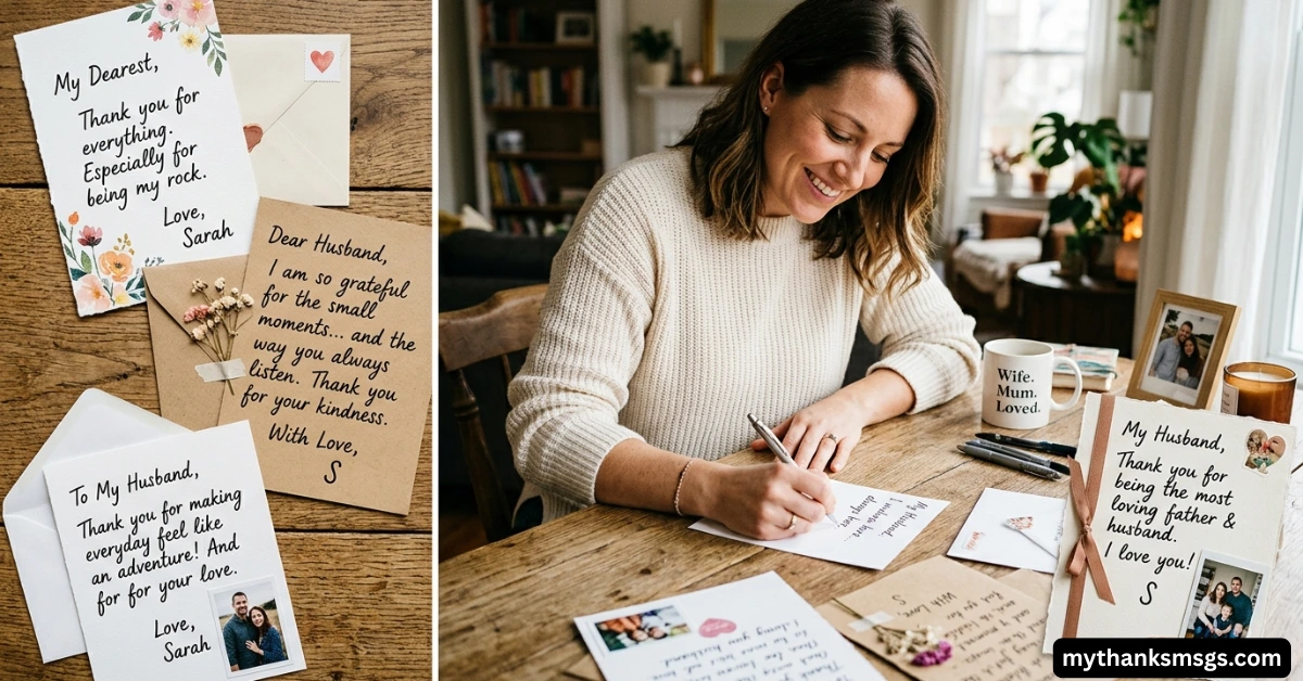 Heartfelt Examples of Thank You Letters to Husband