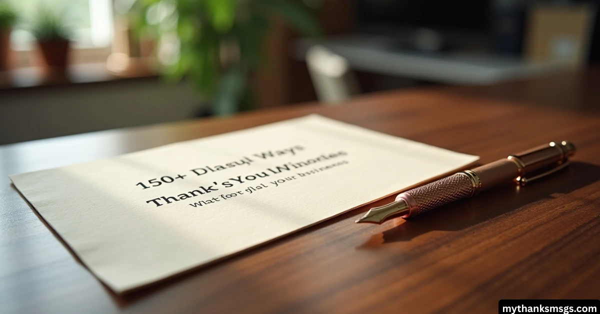 150+ Different Ways to Say Thank You for Your Business