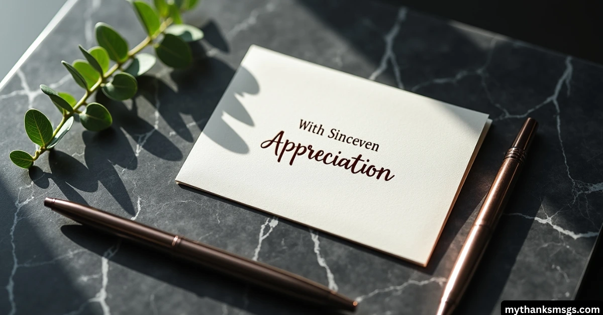 Thank You Messages with a Personal Touch