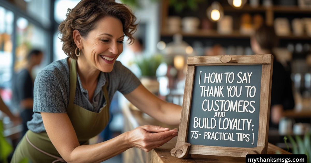 how to say thank you to customers and Build Loyalty: 75+ Practical Tips