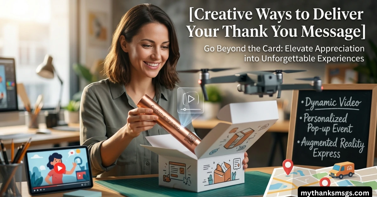 Creative Ways to Deliver Your Thank You Message