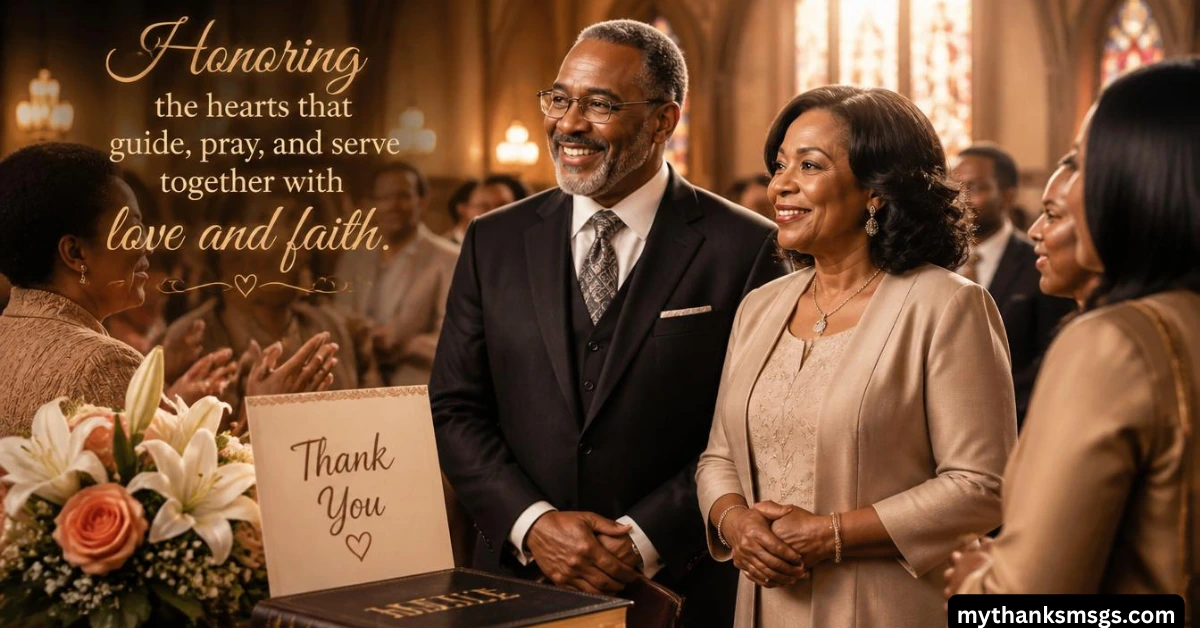 Thank You Messages for Pastor and Wife