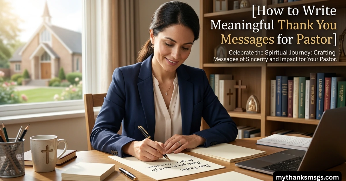 How to Write Meaningful Thank You Messages for Pastor