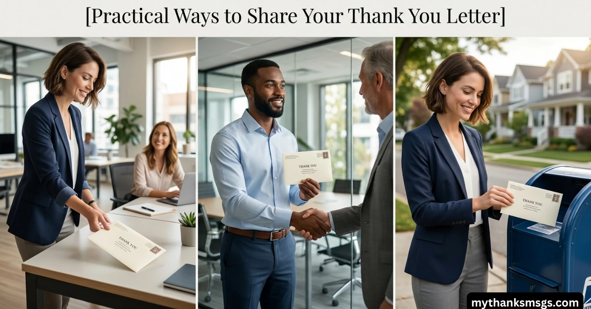 Practical Ways to Share Your Thank You Letter