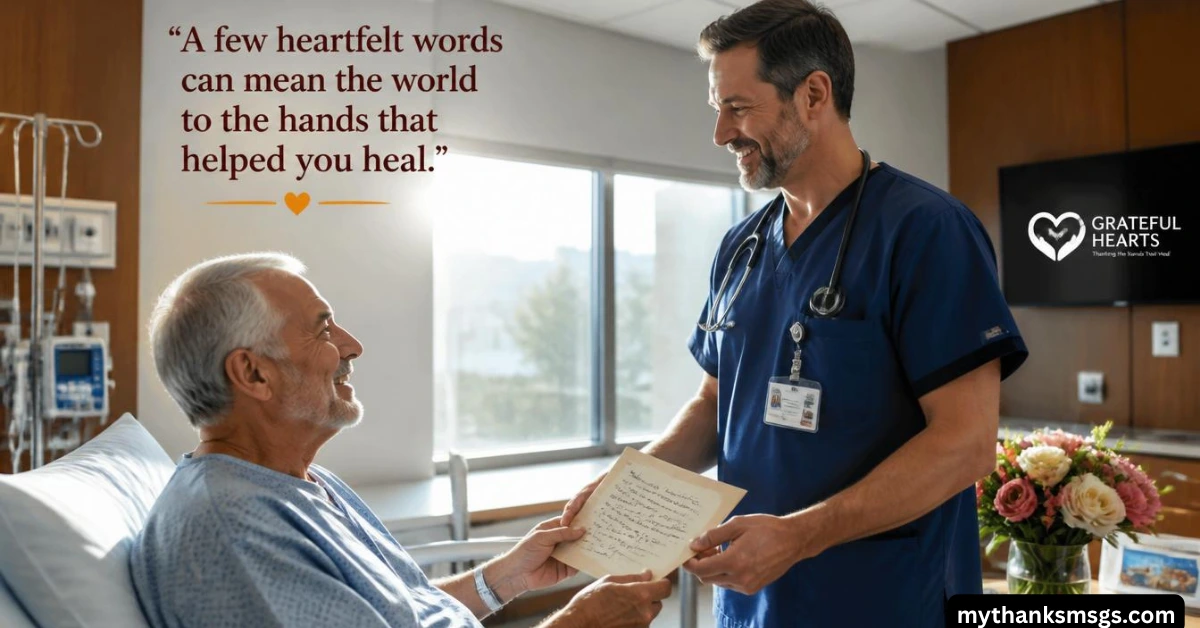 135+ Best Short Thank You Message for Doctor After Surgery