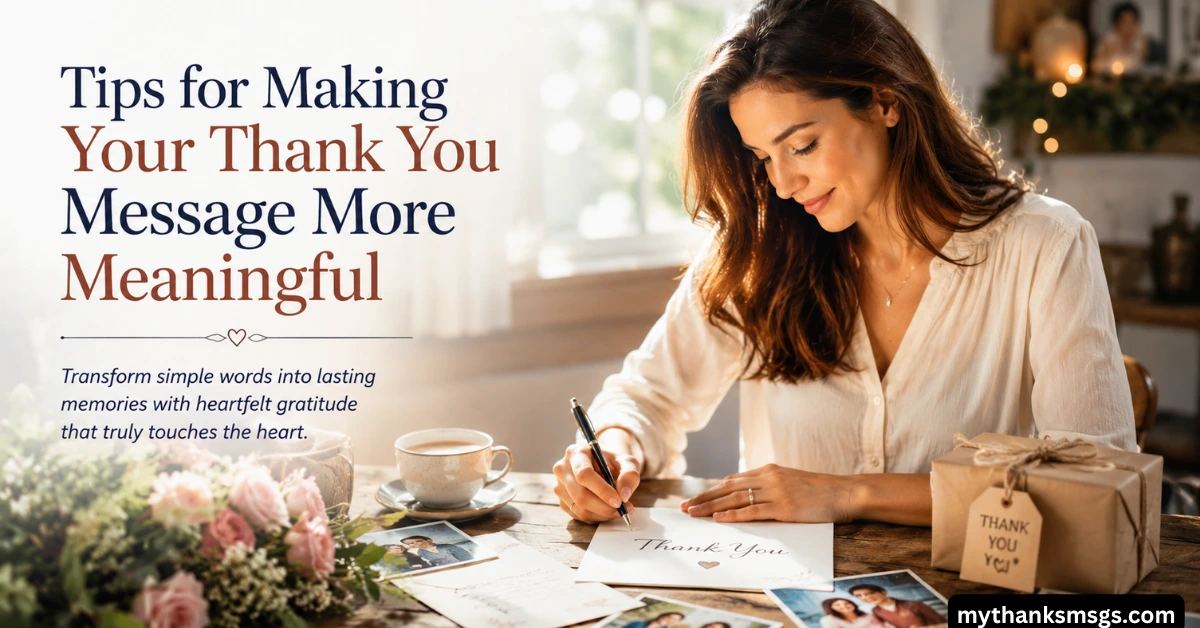 Tips for Making Your Thank You Message More Meaningful