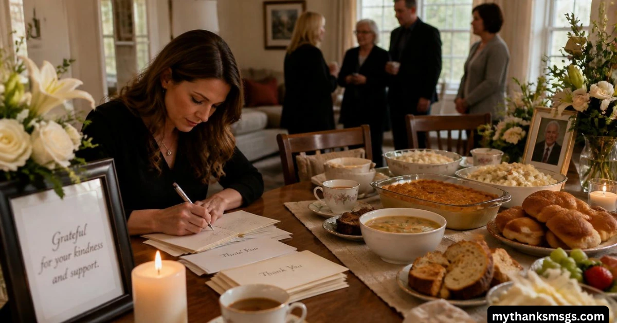 75 Heartfelt Thank You Notes for Funeral Food