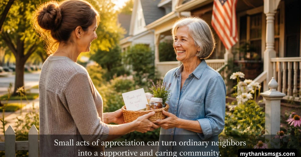 The Benefits of Expressing Gratitude to Neighbors